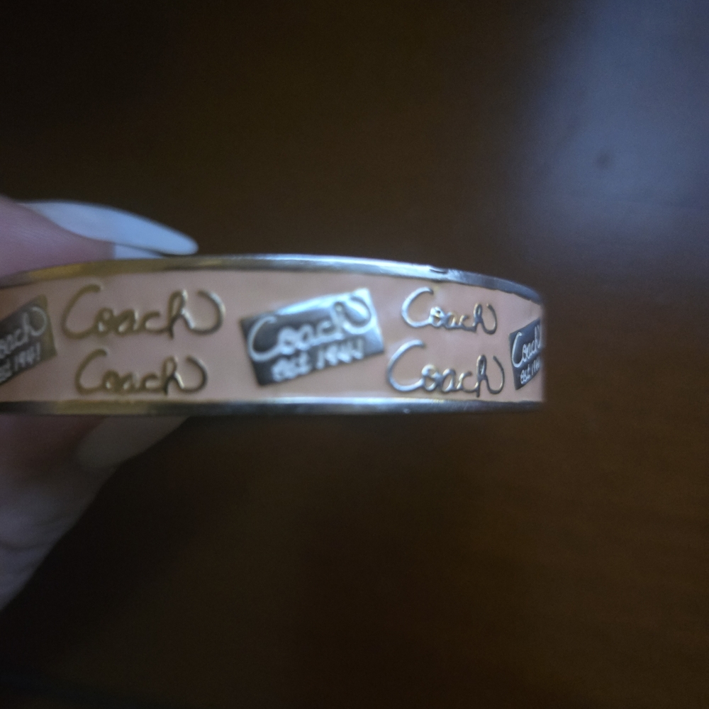 Coach Gold and Silver Bangle Bracelet